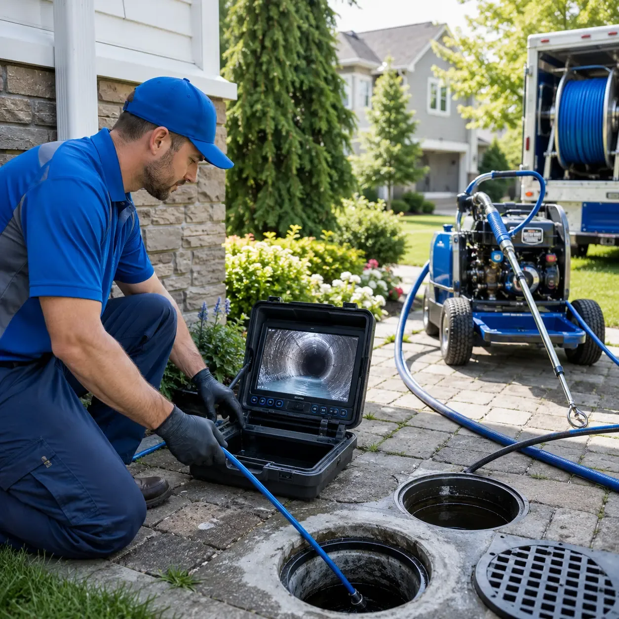 Outdoor drain cleaning professionals serving Potts Grove, PA